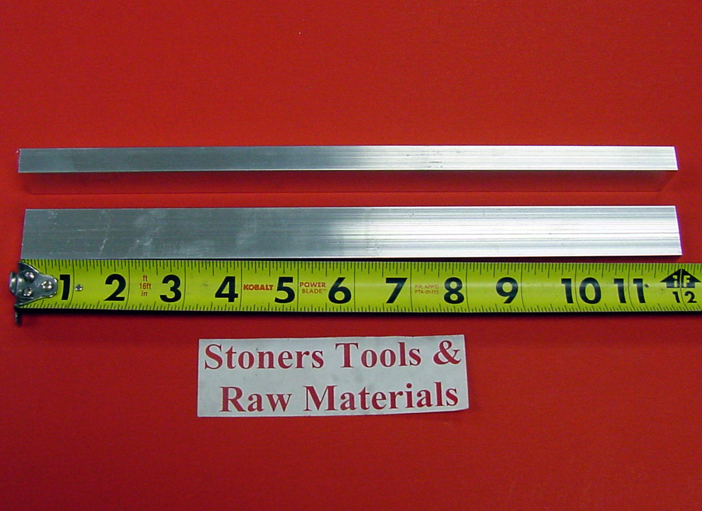 2 Pieces 3/8″ X 1″ ALUMINUM 6061 FLAT BAR 12″ long Solid Extruded Mill Bar Stock