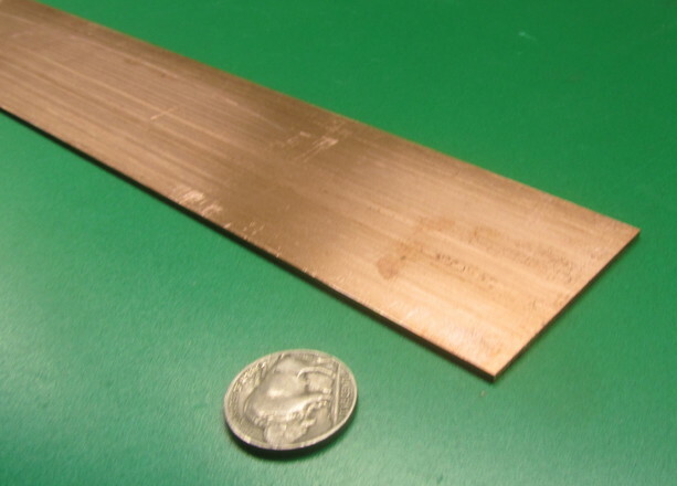 110 Copper Bar H02, 1/16″ Thick x 2.0″ Wide x 24 Inch Length