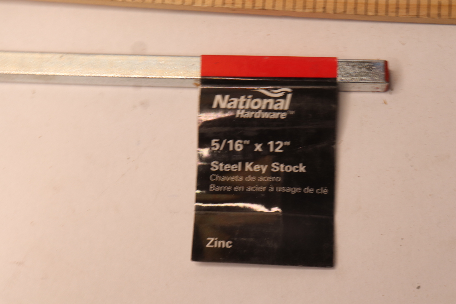 National Hardware Square Key Stock Steel 5/16″ x 12″ N180-182