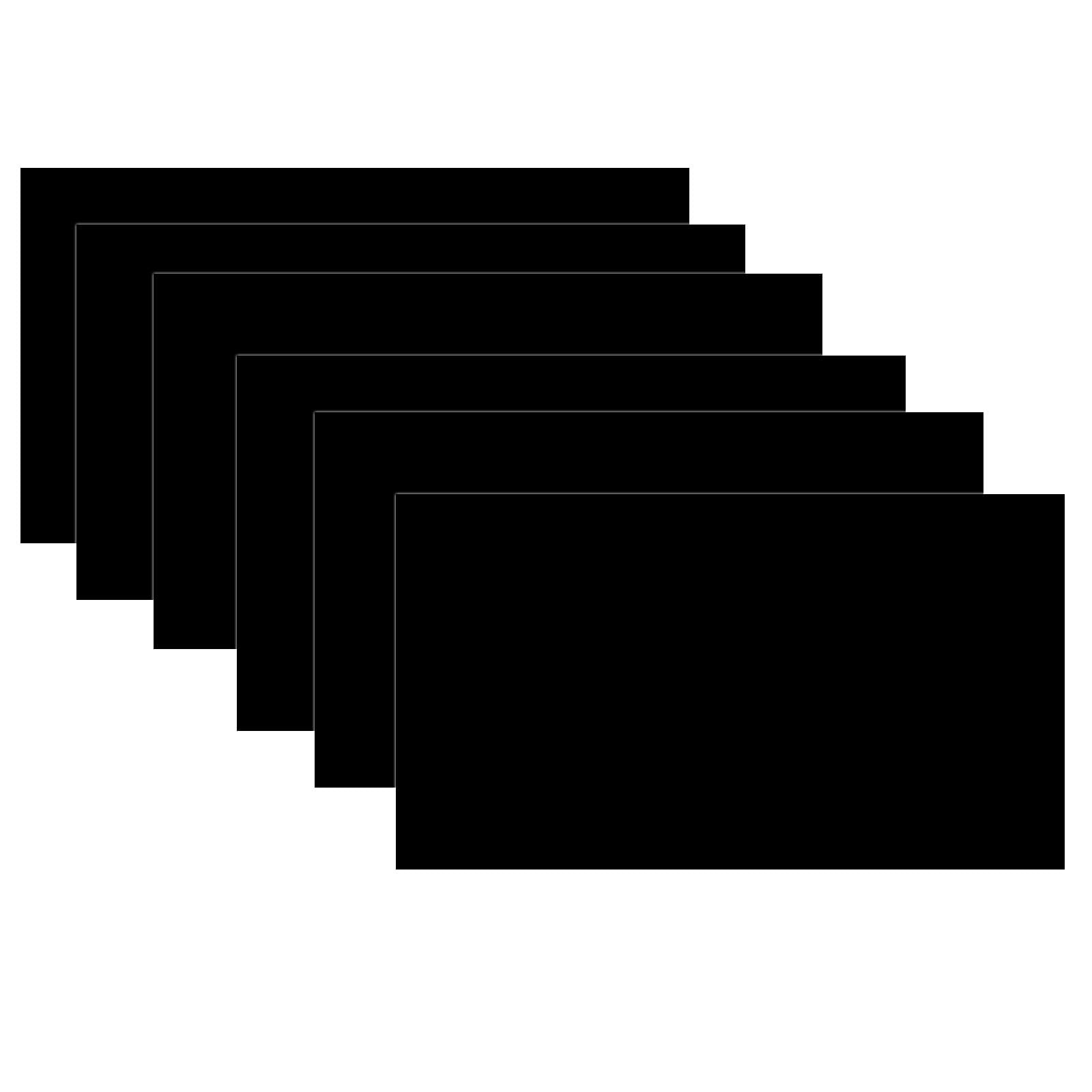 6 PCS Black Anodized Aluminum Sheet 6x10x1/32 Inch 0.8mm Laser Engraving
