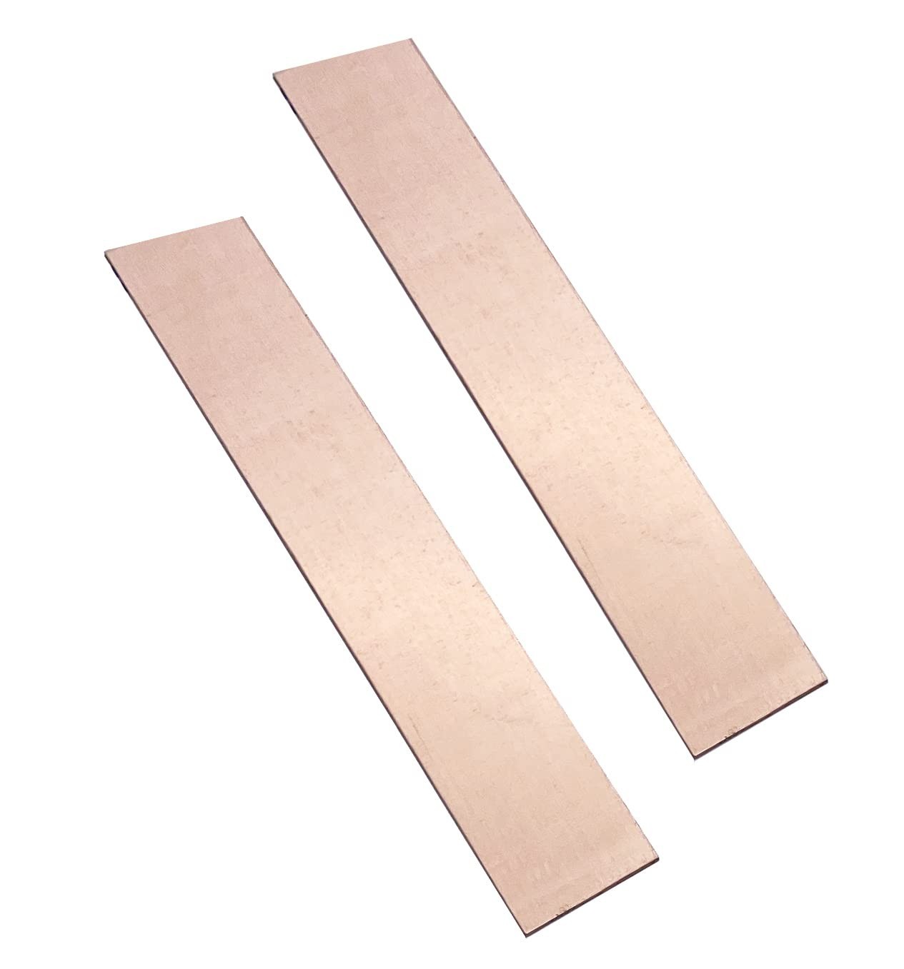 High Purity Copper Electrodes – 2pc Anode Strips 0.04”x1” for Scientific Use
