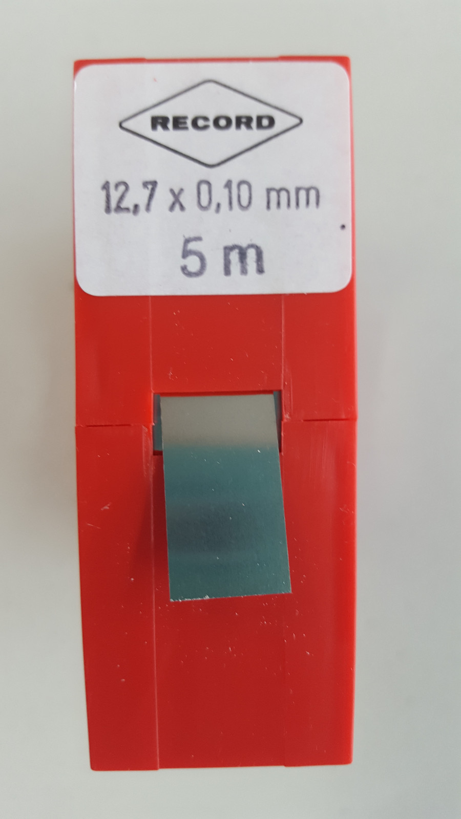 Fühlerlehrenband 12,7 mm x 5 m in Rollen, Metallband