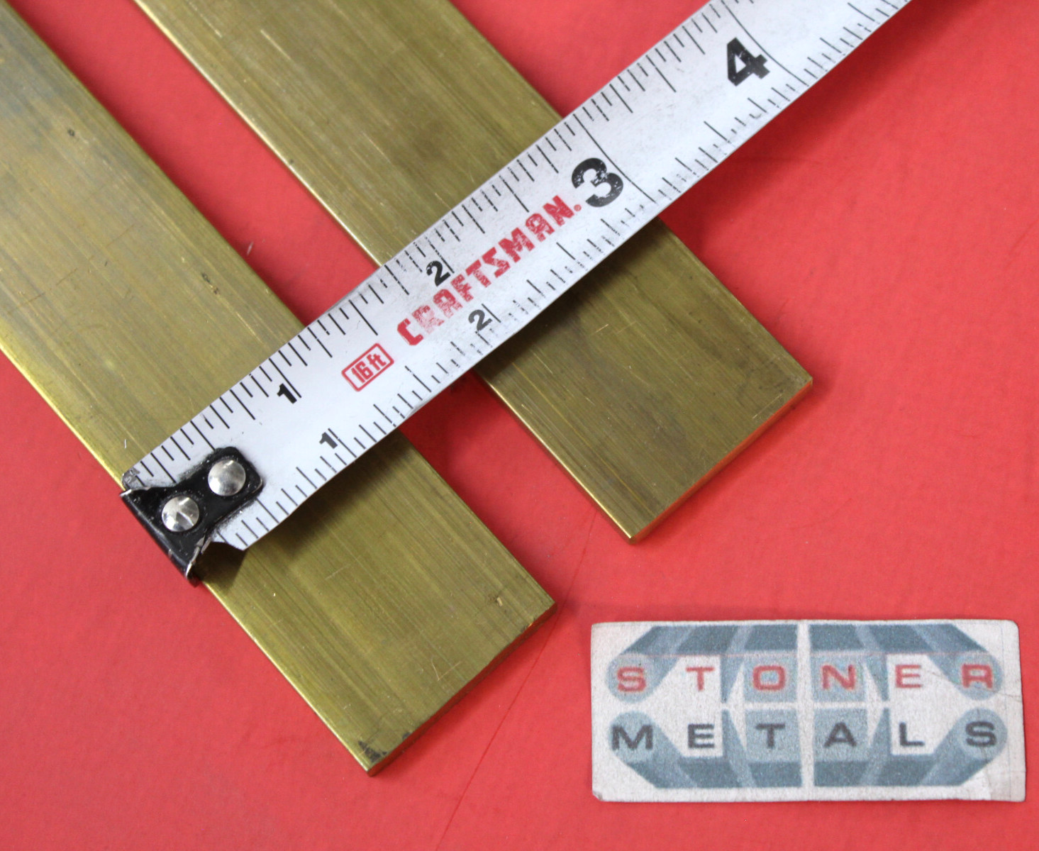 2 Pieces 1/4″ x 1-1/4″ C360 BRASS FLAT BAR 10″ long Solid .25″ Mill Stock H02