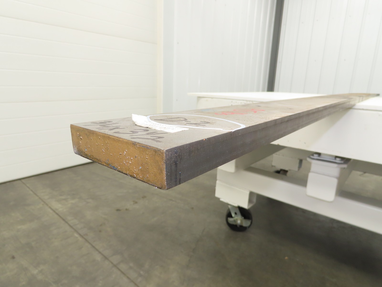 D2 Tool Steel Rectangle Bar 3/4″x 3-1/2″ x 114″ Oversize 95Lbs
