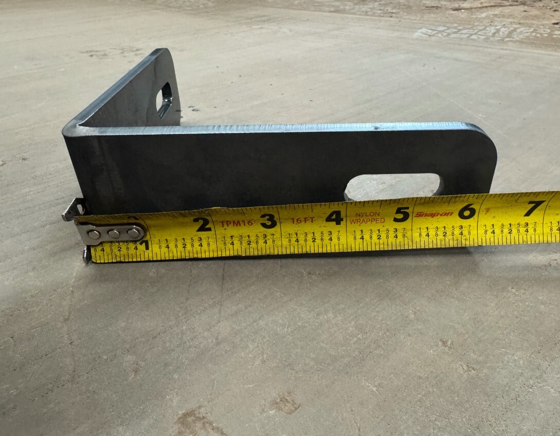 6″ x 6″ x 2″ x 1/4″ STEEL PLATE 90° ANGLE BRACKET with slots (5 pack)