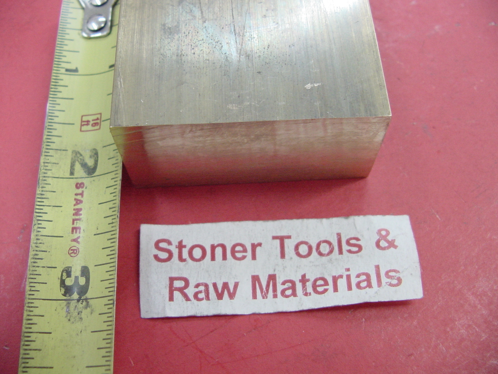 1″ x 2″ C360 BRASS FLAT BAR 2″ long Solid 1.00″ Plate Mill Stock H02