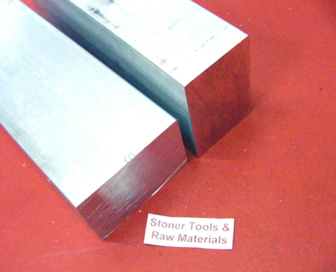 8 Pieces 1-1/2″x 2″ ALUMINUM 6061 T6 FLAT BAR 12″ long Solid Extruded Mill Stock