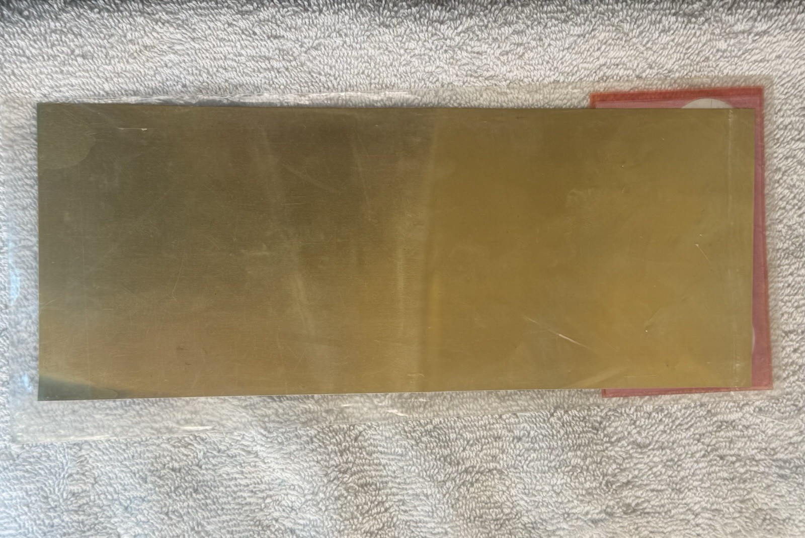 K & S Precision Metals .005x4x10 #250 Brass Sheet Metal Nos Vintage