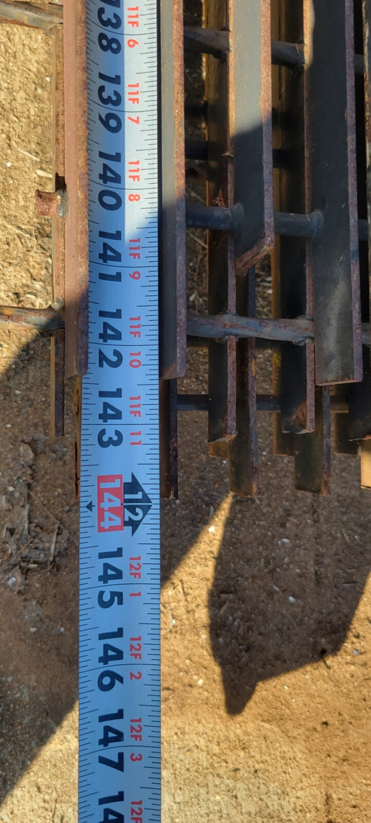 Huge Lot – Dozens of 1″ Thick Steel Bar Gratings + I-Beam 36″ Width 144″ Long