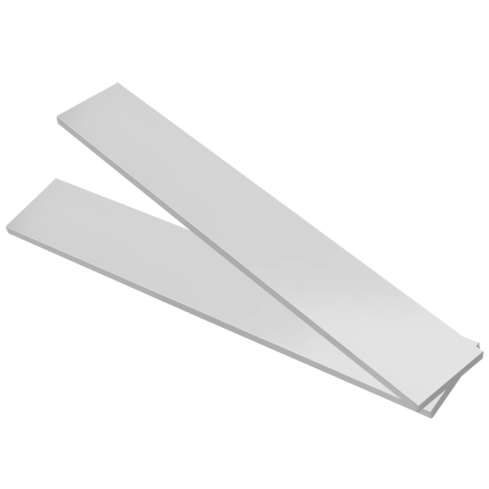 6 Pcs Square 6061 Aluminum Flat Bar Stock Plate Silver 1/4 x 2 x 12 Inch