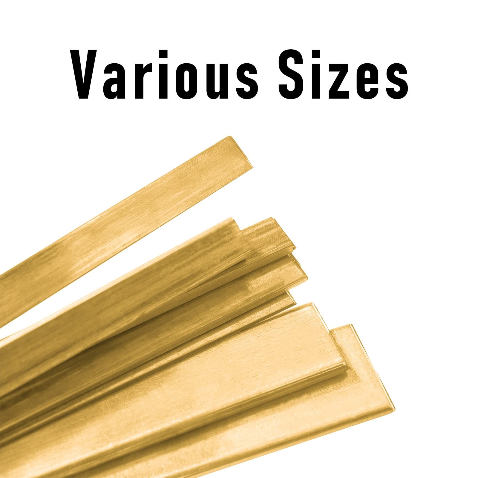 1/8″ x 3/4″ x 8″ Brass Flat Bar, 9 Gauge Metal Brass Sheet Stock for Models, …