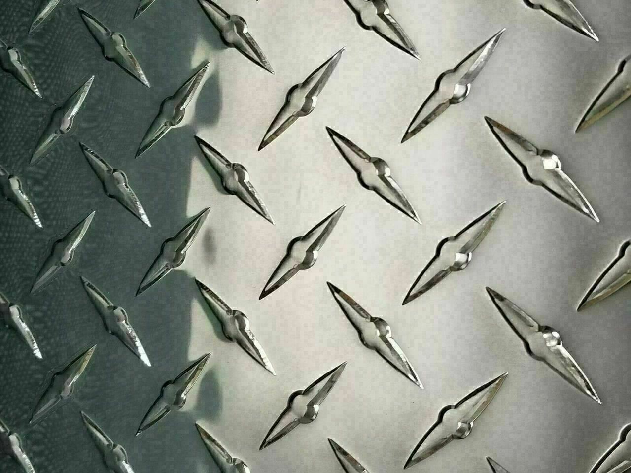 1/16″ Thick Aluminum Diamond Plate 6″ Wide x 24″ Long Polished Alloy Type 3003