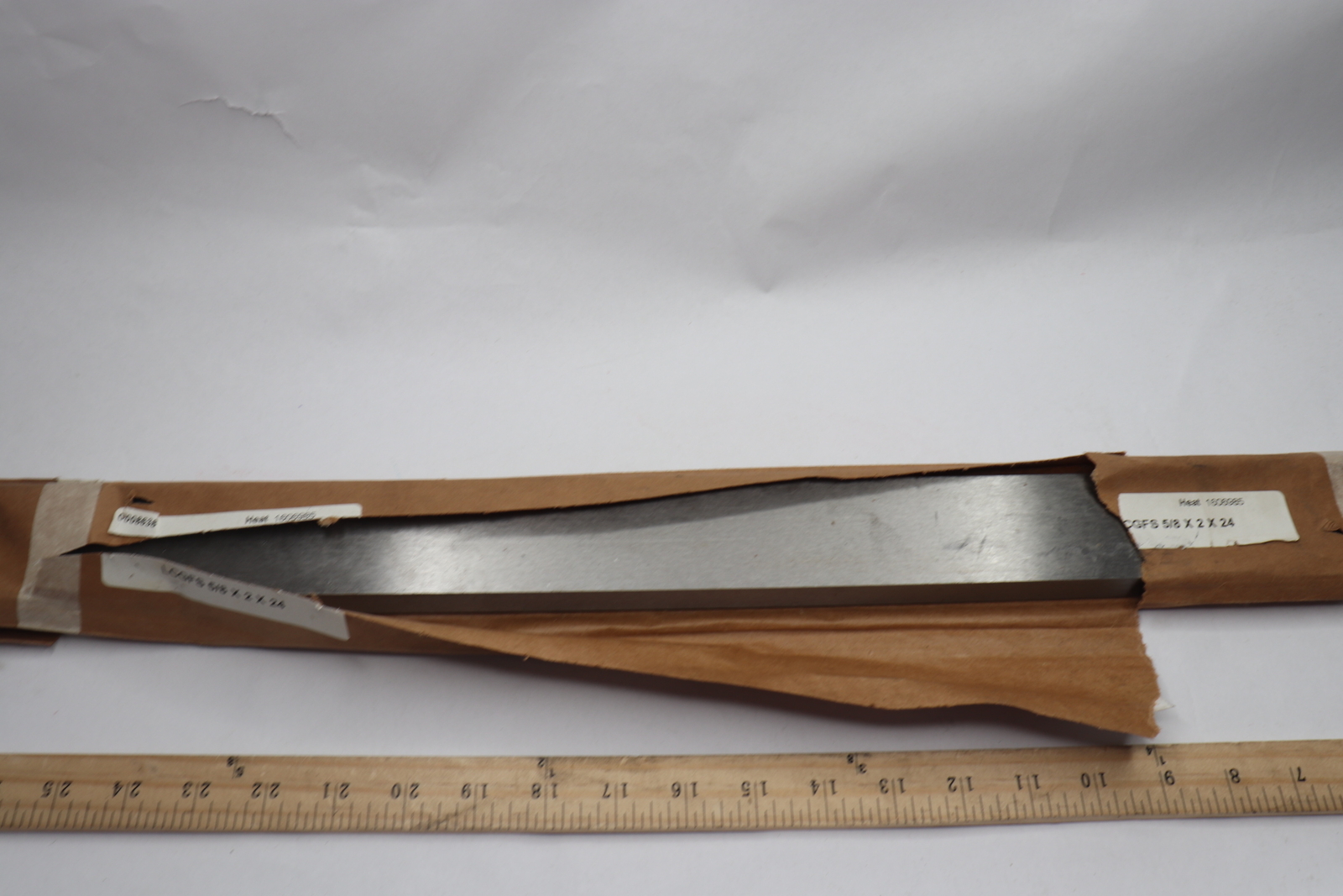 MSC Low Carbon Steel Flat Stock 24″ x 5″ x 5/8″ 06208508