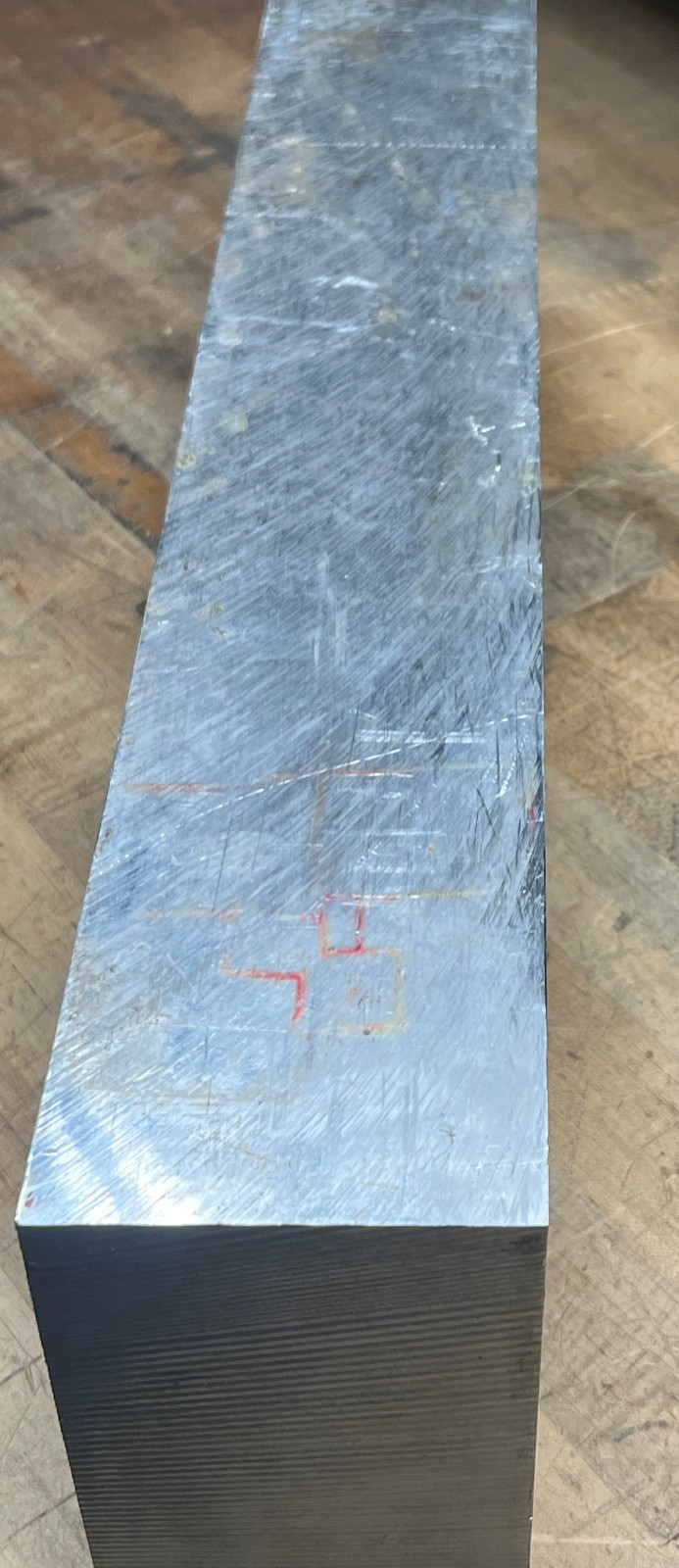 Aluminum Tool steel flat bar chuck machinist 20 15/16 x 5 5/8 x 3 9/16 – 39 lbs