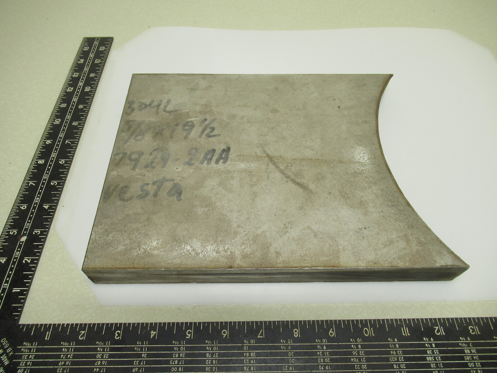 1″ 304L Stainless Steel Plate, 1″ x 8-1/2″ x 9-1/2″ SS
