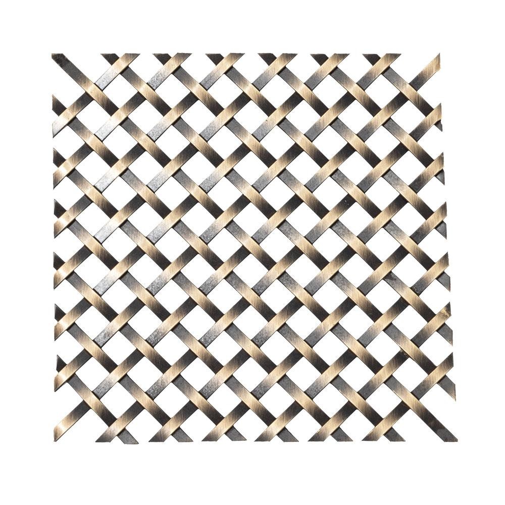 Outwater 18in x 24in Flat Single Crimp | Antique Brass | Woven Wire Grill | Kent