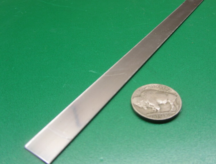 301 Stainless Steel Sheet Shim, .025″ (+/-.0010″) x 3/4″ Width x 10 Foot Length