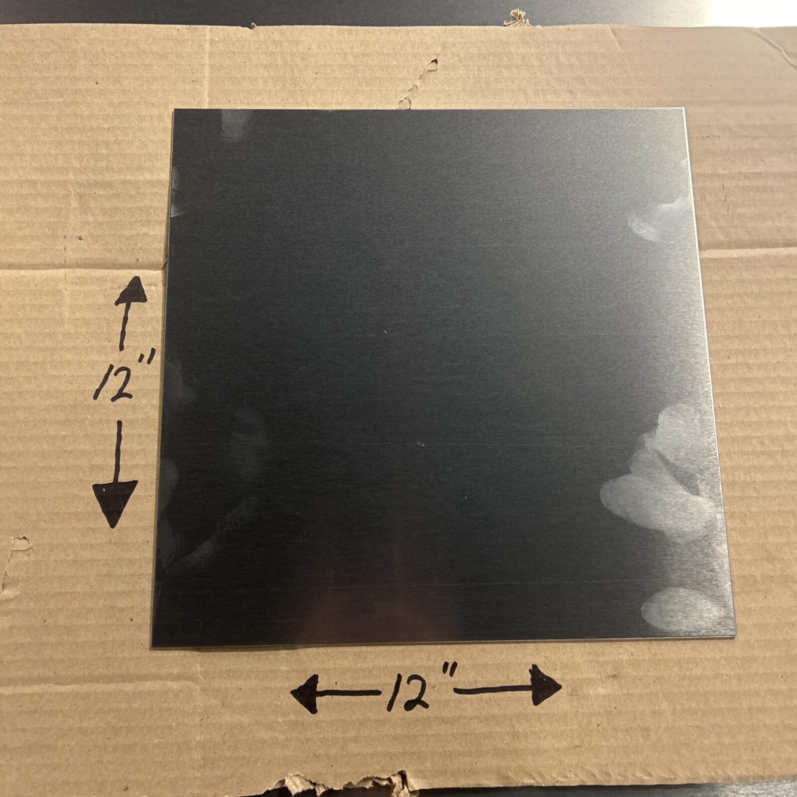 16 Gauge (.060” Thick) Aluminum Sheet 5052 H32 – 12” x 12” – New