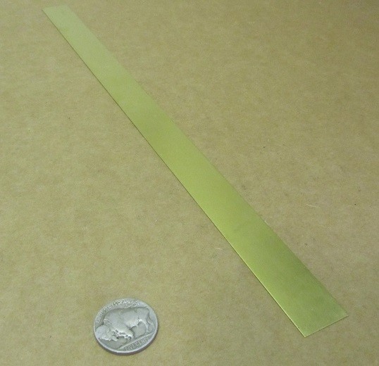 260 Brass Flat Bar .016″ (+/- 0.002″) Thick x 3/4″ Wide x 1 Foot Length, 8 Units