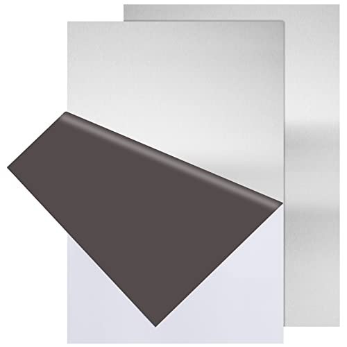 2Pcs 8″x12″ 20GA Stainless Steel Sheet Metal Plates for Crafting & Magnetic Moun