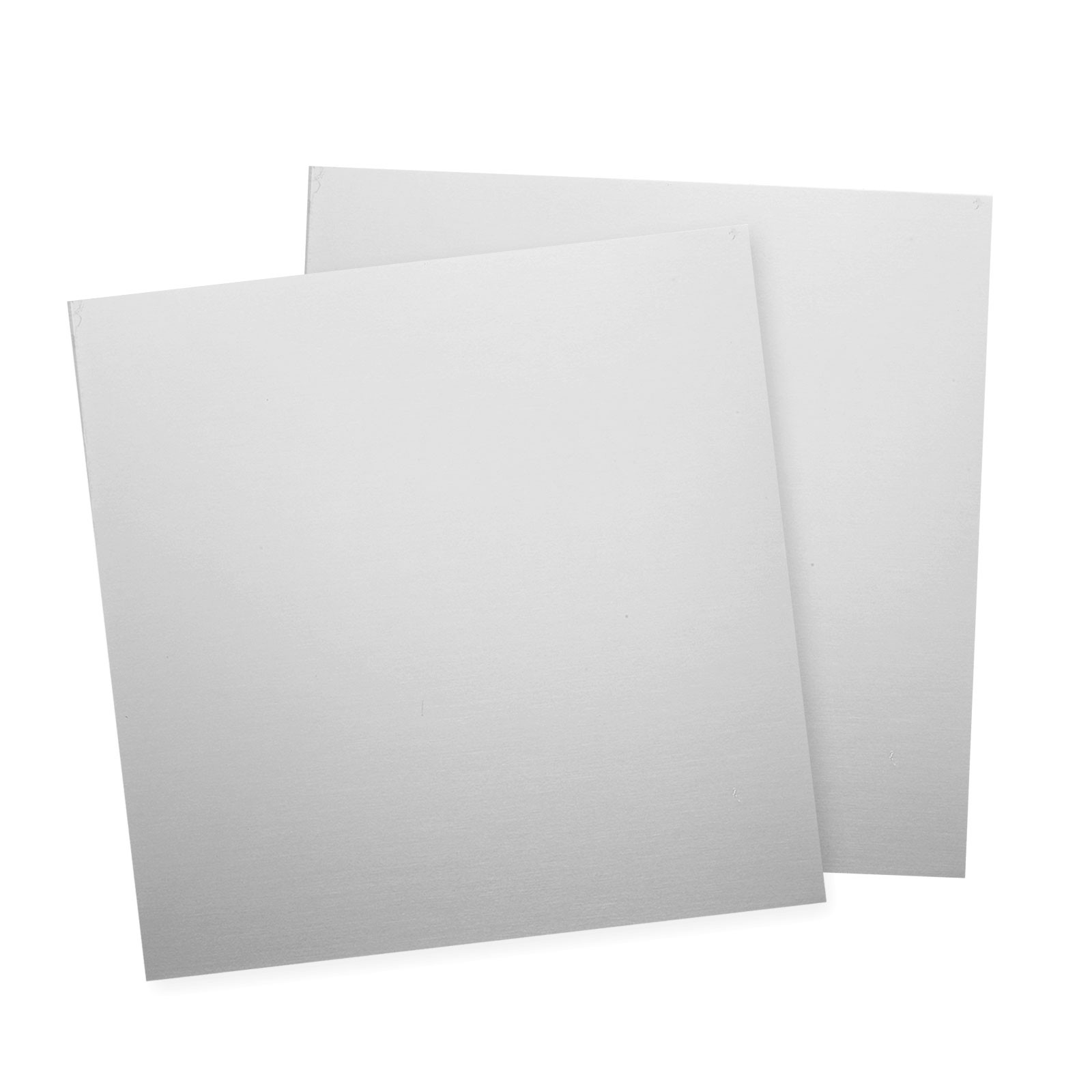 2Pcs 304 Stainless Steel Sheet Plate 2″ x 2″ 18 Gauge (1mm) with Glove Silver