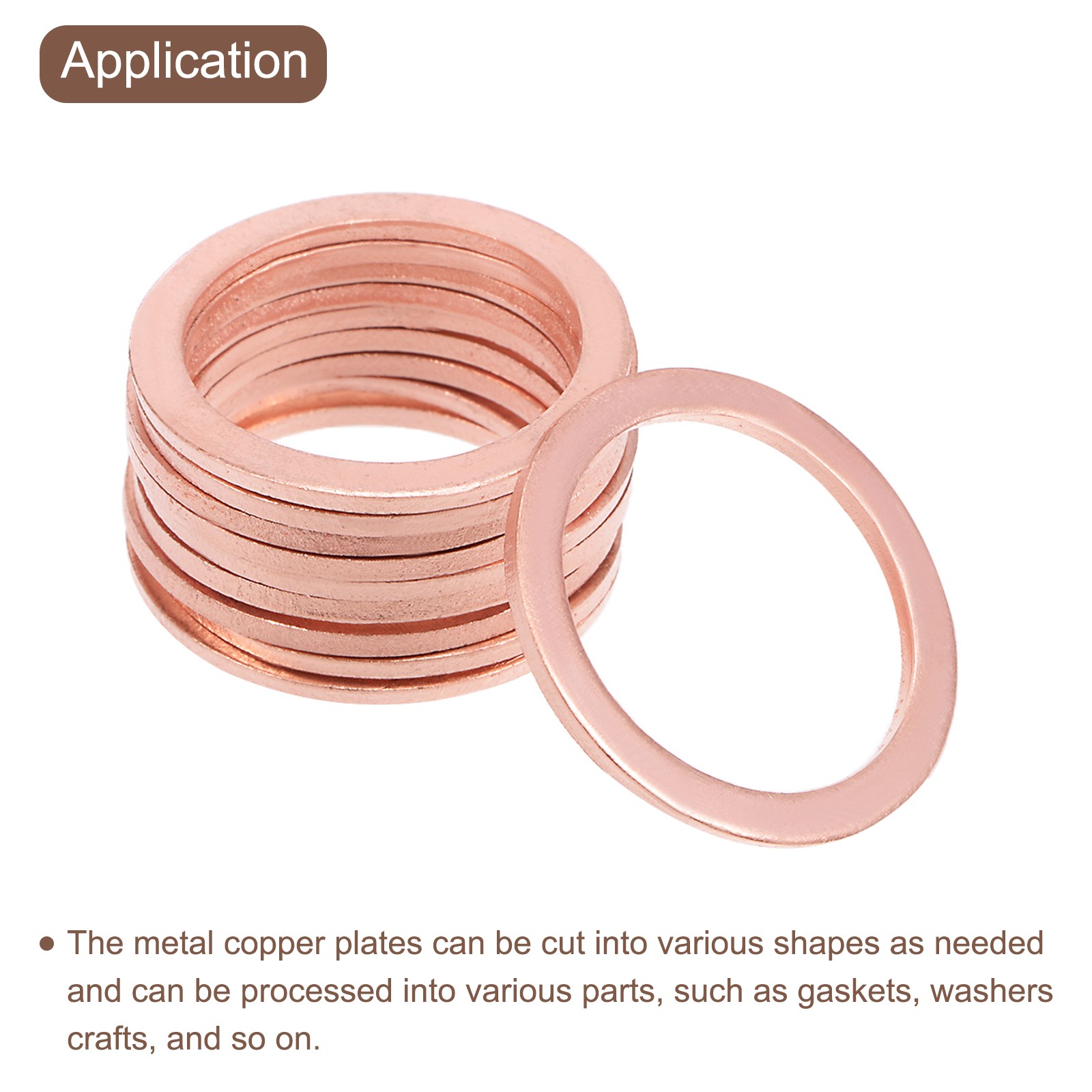 2pack Pure Copper Sheet 2 3/8″ x 0.08″ 12 Gauge T2 Copper Metal Round Plate