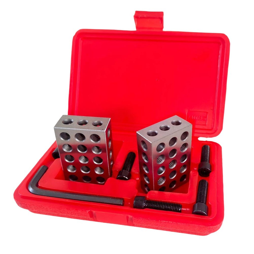 25mm 50mm 75mm Steel Machining Blocks with 23 Holes and Adjustment Wrench