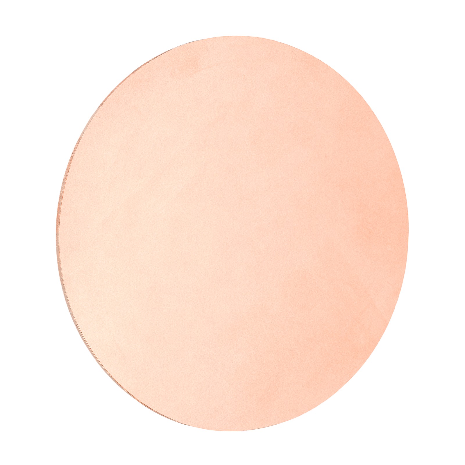 Copper Round Plate, 0.02″ Thick 5″ Dia C1100 Pure Copper Sheet