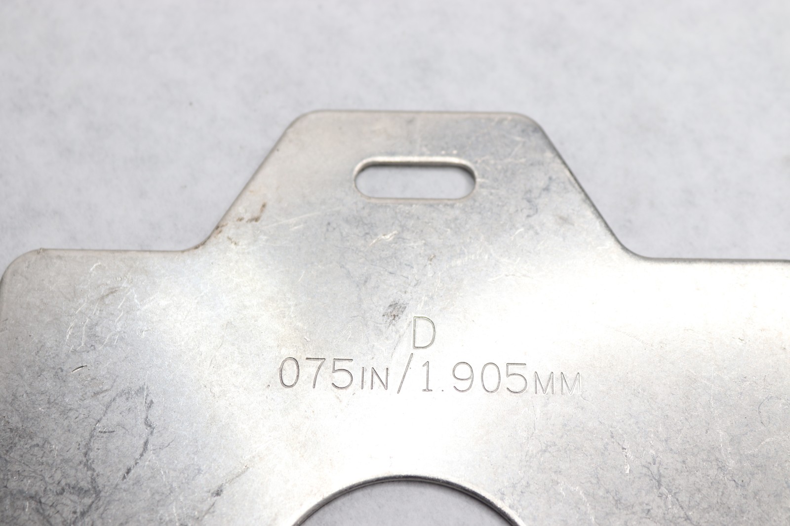 Slotted Shim 0.75″ Thickness x 5″ Length x 5″ Width x 1-5/8″ Gap Width