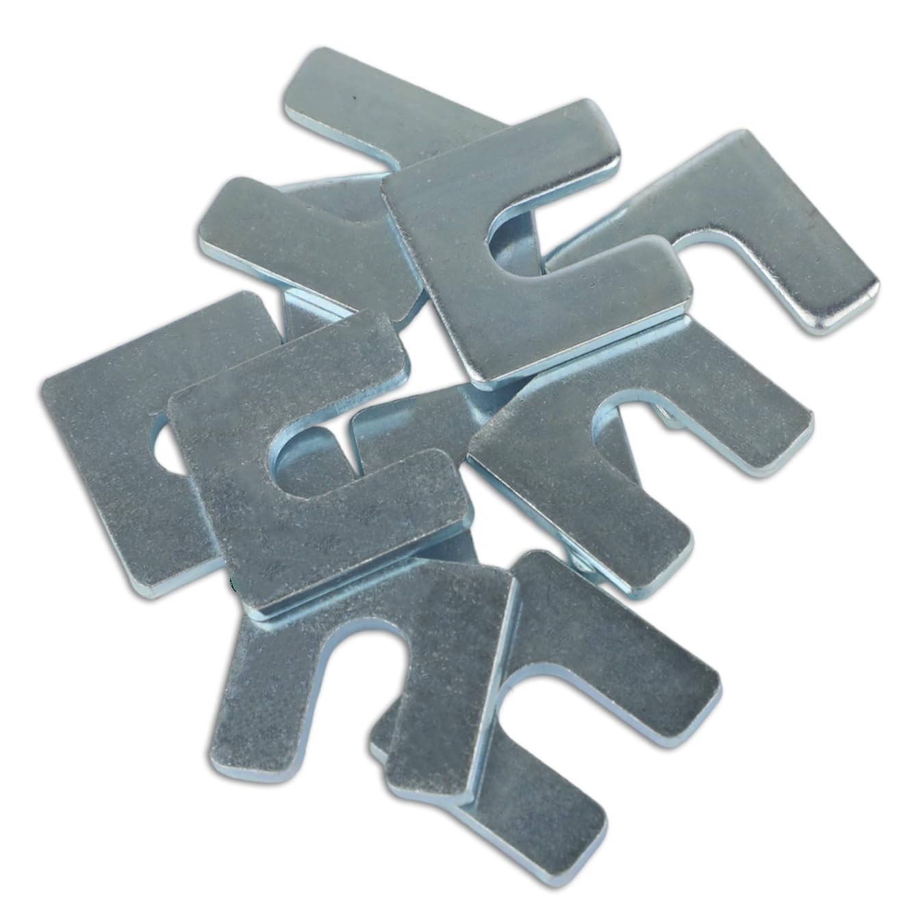10 PCS 1/8 Inch Steel Shim Stock 3/8 Inch Slot Width Alignment Hardware