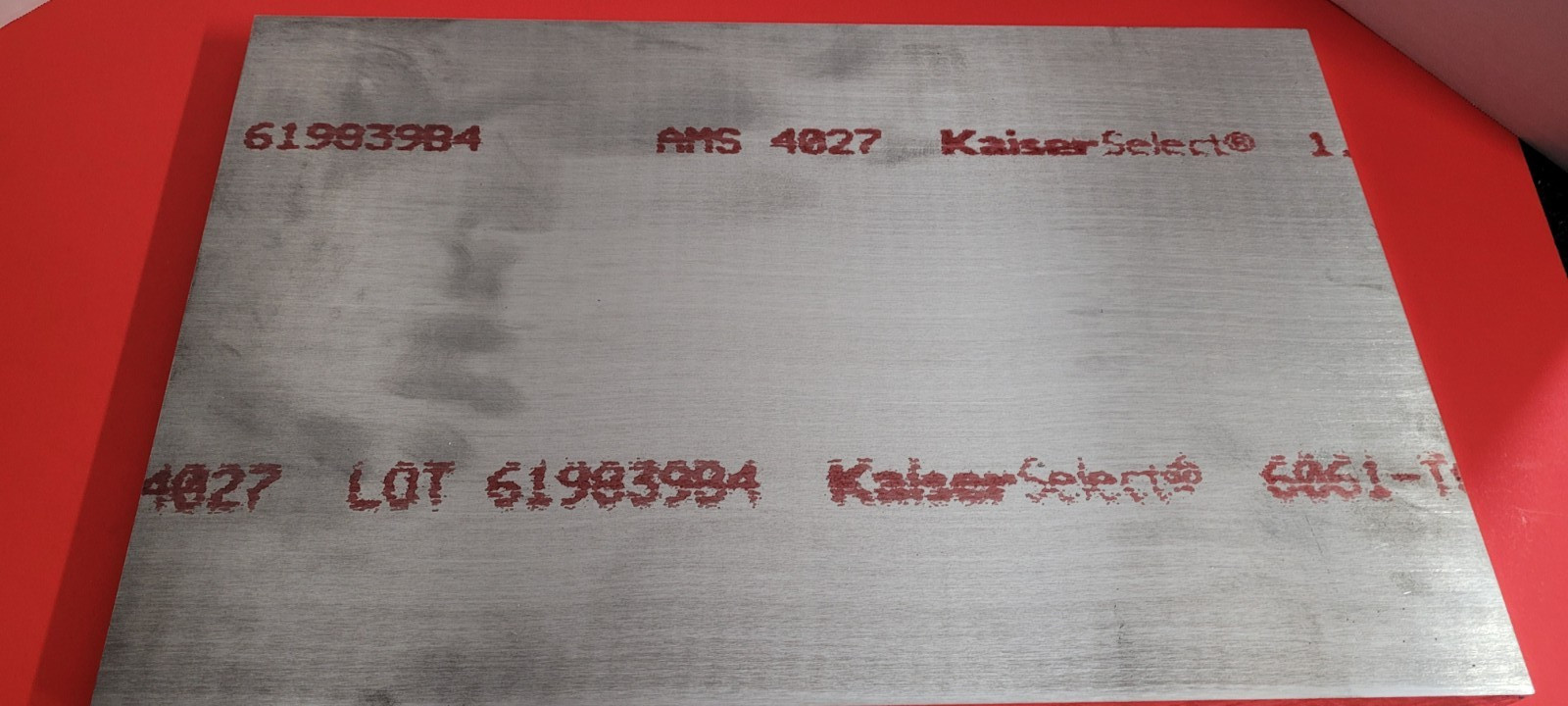 1-1/8″ (1.125″) 6061-T651 Commercial Grade Aluminum Plate 11 5/8″ X 18 3/16″