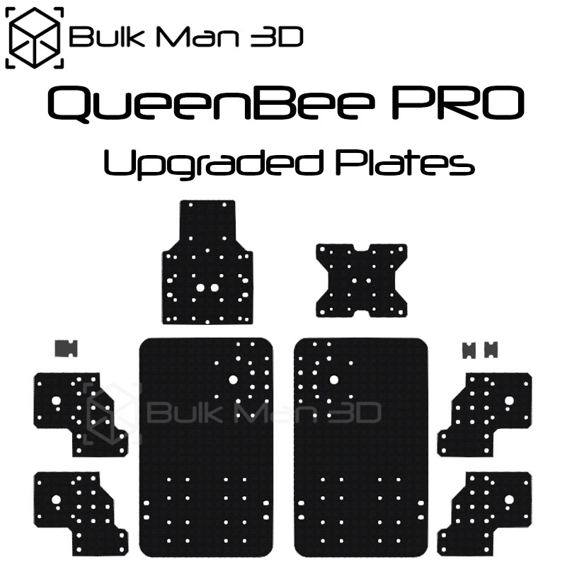 13PCS QueenBee PRO CNC Plate Set Aluminum Plates for Wood CNC Engraver Machine