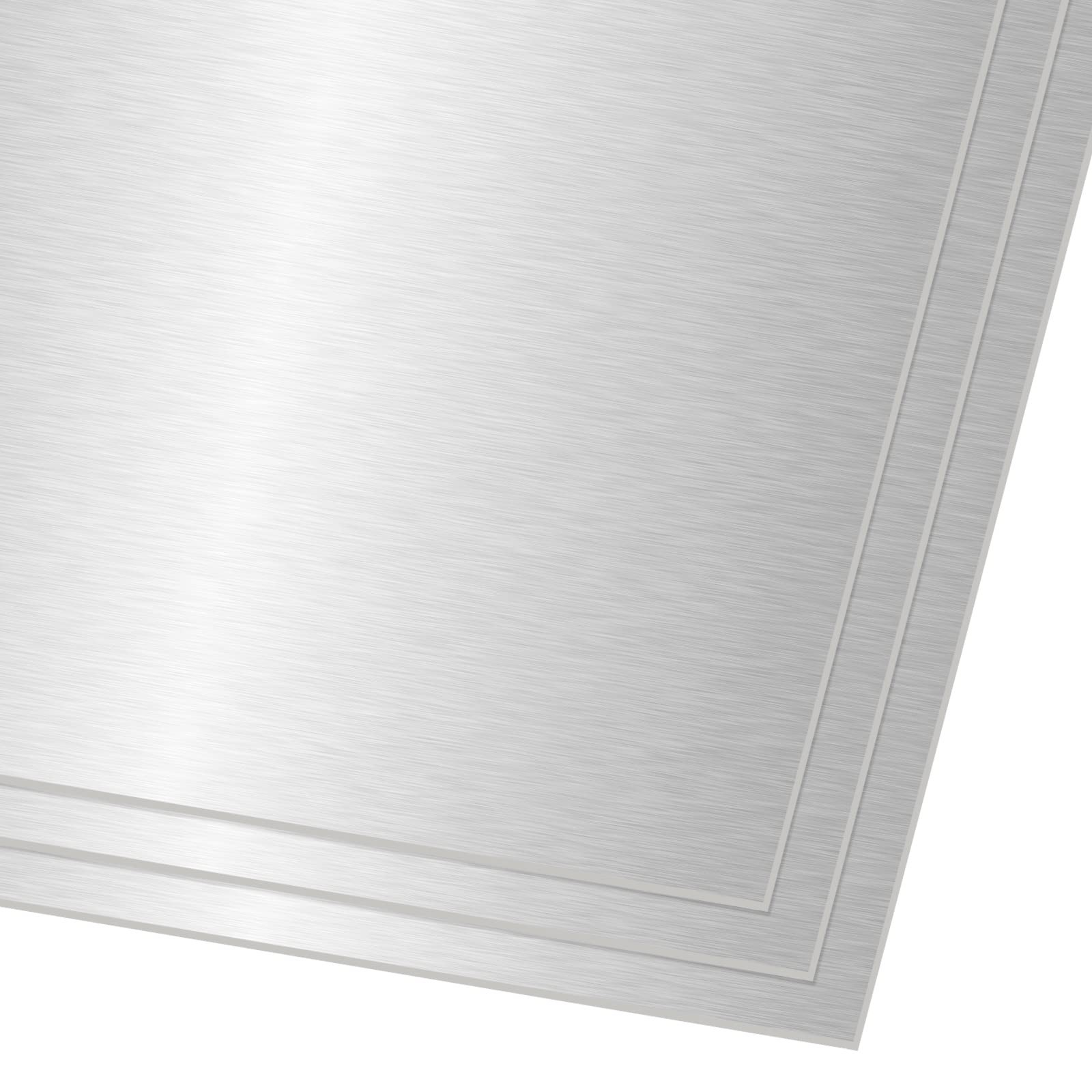 3 PCS 6061 T6 Aluminium Metal Sheet 12x12x1/16 Inch Flat Plain Plate Panel