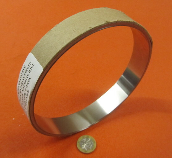 301 Stainless Steel Sheet Shim, .020″ (+/-.0010″) x 1.0″ Width x 10 Foot Length
