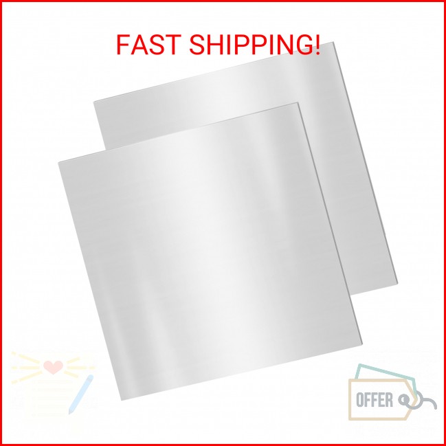 2PACK 4 x 4 x 1/16 Inch 304 Stainless Steel Sheets – 1/16 inch Thickness Stainle
