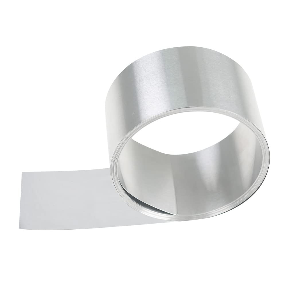 Aluminum Metal Foil Roll 1060 Grade 18 Gauge x 2 in x 6.6 Ft, Aluminum Metal Fla