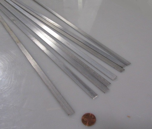 6061 T6 Metric Aluminum Bar, 2mm Thick x 10mm Wide x 3 Ft Length, 8 Units