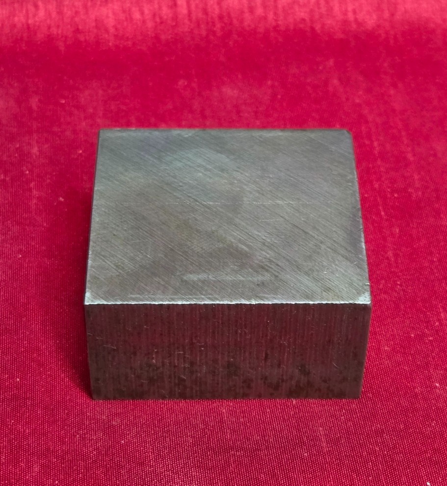D2 Tool Steel Block Billet 1.950″ L x 1.825″ W x 1.03″ Thick, 1 Lb 0.2 Oz.