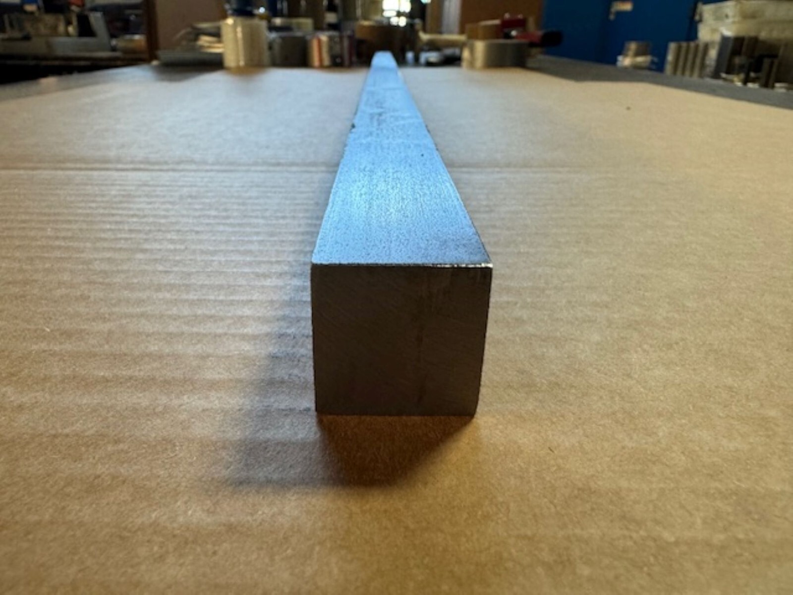 1.25″ Square Steel Bar x 12″ Length; 1018 Cold Rolled Bar