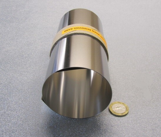 301 Stainless Steel Sheet 1/2 Hard .003″ Thick x 6.0″ Width x 50.0″ Length