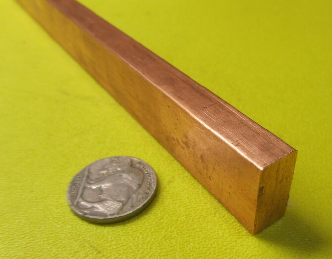 182 Copper Bar 3/8″ Thick x 3/4″ Wide x 6 Foot Length