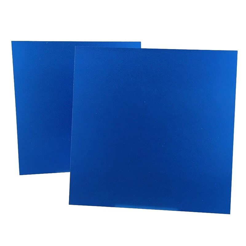 Thick 0.8/1/1.2/1.5/2.0mm Matte Blue Anodized Aluminum Alloy Plate Flat Sheet