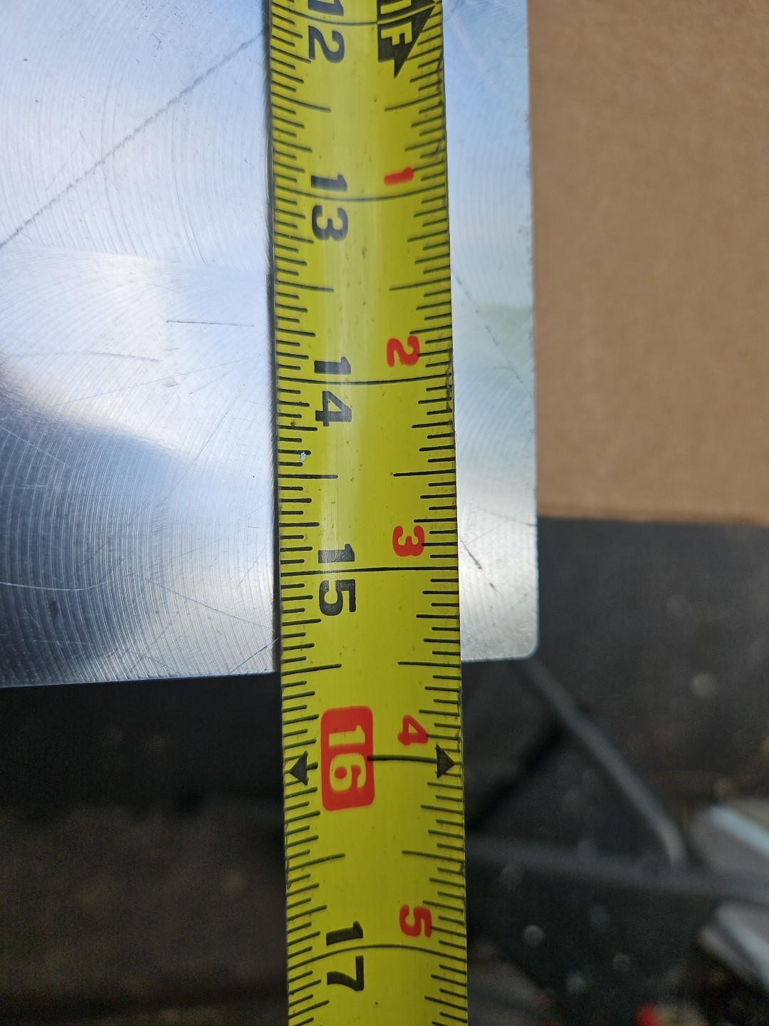 6061-T651 Aluminum plate 1-1/2” X 16-1/4” X 15-1/2″ Made In USA