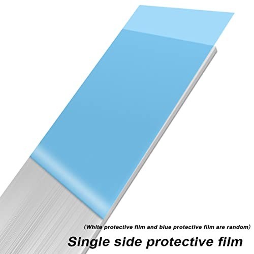 Aluminum Flat Bar 2 Pack 1/8 x 2 x 12 Inch 6061 Square Plate for Crafting DIY