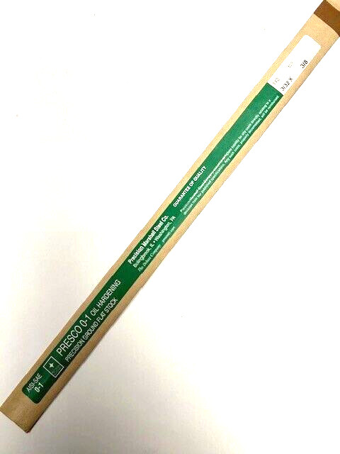 3/32″ X 3/8″ X 18″ 0-1 OIL HARDENING FLAT GROUND STOCK PRECISION MARSHALL