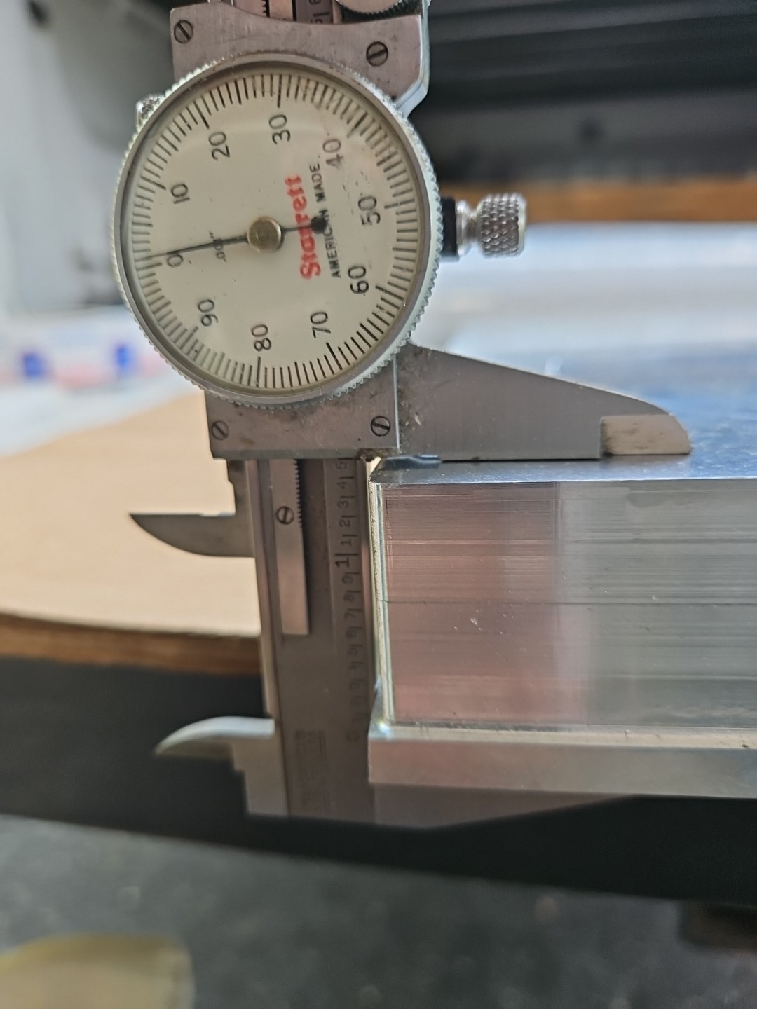 6061-T651 Aluminum plate 1-1/2” X 16-1/4” X 15-1/2″ Made In USA