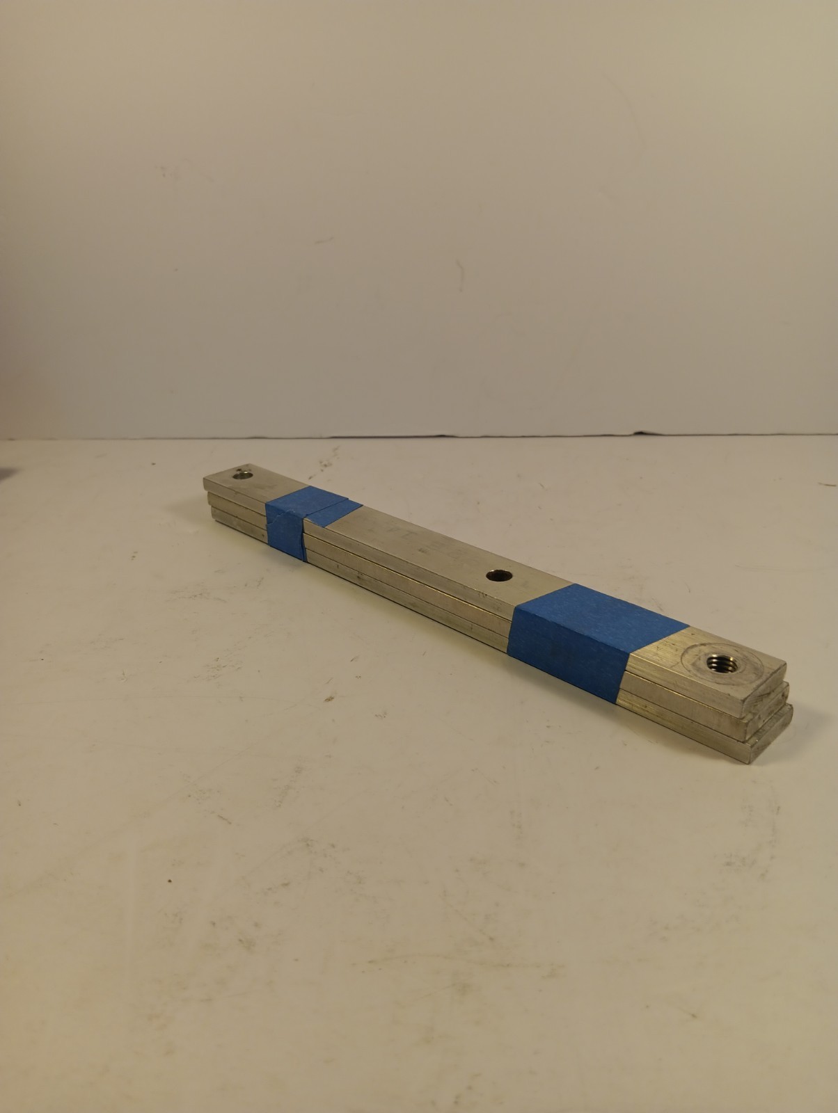 Lot of 3, 1/4″ X 1″ X10″ Aluminum Flat Bar w/ holes in all the right places