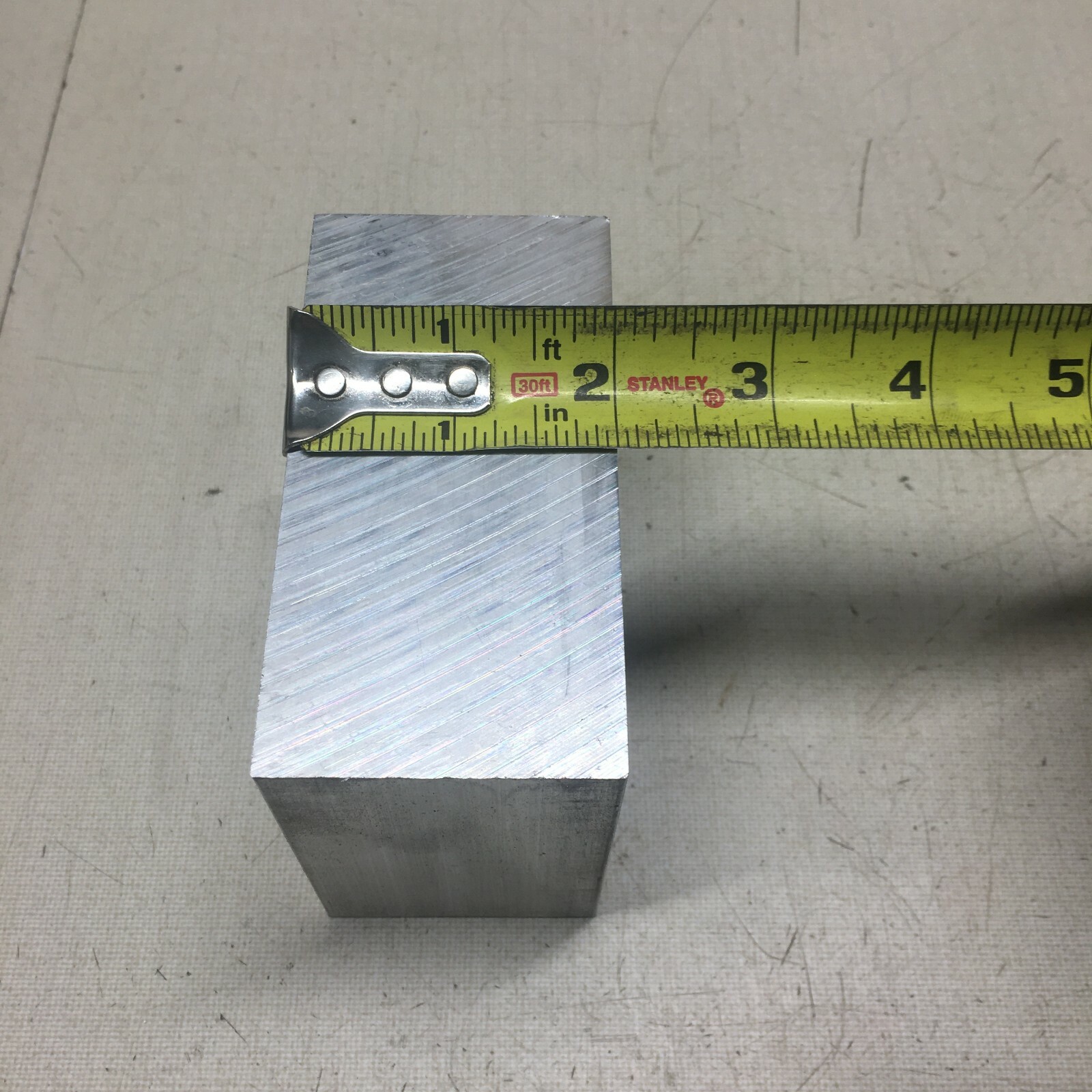 2″ x 4″ 6061-T651 Aluminum Bar, Short Piece 3 Inches.