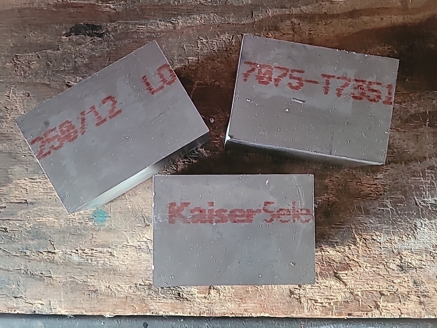 7075 T7351 alum billet 4 1/2 lbs FREE FedEx Ship 3″ x 3″ x 4 1/2″ Plate Block