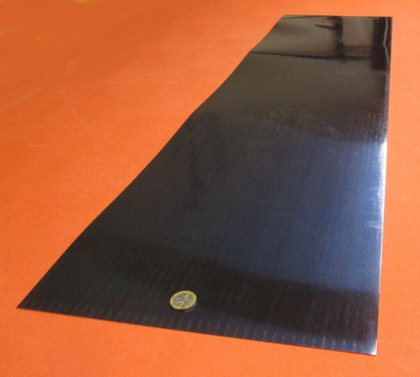 1095 Hard Blue Tempered Spring Steel Shim .010″ x 12.0″ Wide x 48″ Long